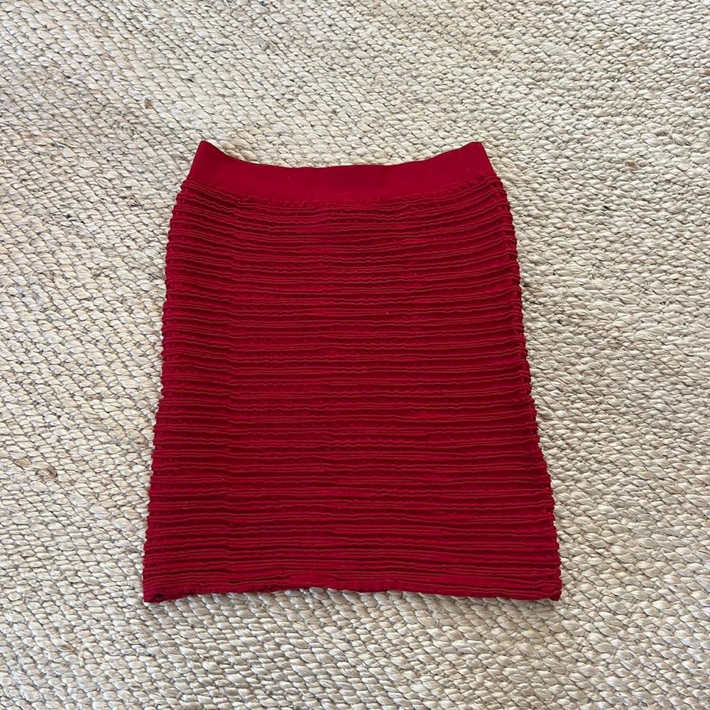 Red Bodycon Skirt